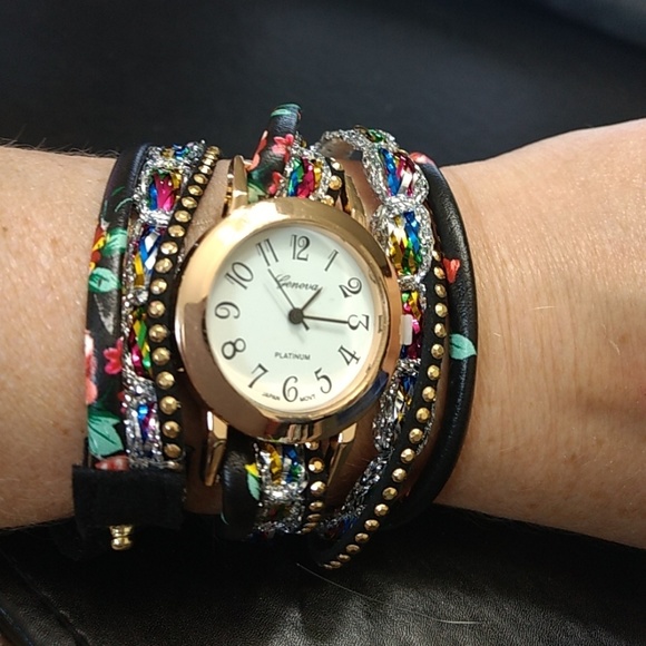 Accessories - *Sale* Multi colored wrap watch